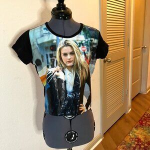 NEW Dolls Kill X Clueless Faux Sequin Cher Top Size Small MSRP $45